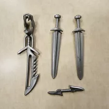 King Arthur And The Knights Of Justice Weapons Lot Swords Vintage Mattel 1992