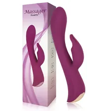 Rabbit Thrusting Rotation Dildo G-Spot Vibrator Clit Massager Sex Toys For Women