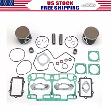 For Ski-doo Summit 800R 800 Top End Rebuild Kit Pistons Bearings Gaskets 2007-11