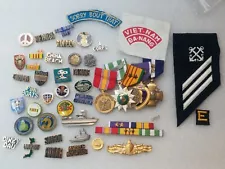 Vietnam War Navy Insignia Pins Badges Medals and patches.