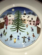 Villeroy & Boch Naif Christmas Salad Plate Tree Excellent