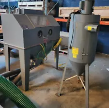 sand blasting cabinet. blast. good TRINCO WITH DUST COLLECTOR BEED BLAST