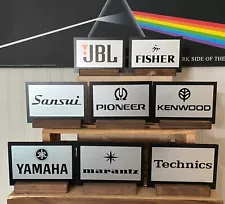 Vintage Stereo Logo Art-Marantz/Pioneer/Sansui/Kenwood/Yamaha/Technic/Fisher/JBL