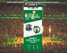 2024 NBA Finals - Custom Commemorative Ticket- Random Seat