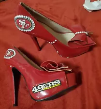 49ers high heels for sale