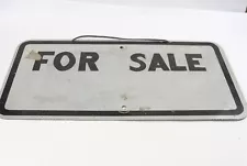 VINTAGE REFLECIVITE METAL "FOR SALE" ROAD SIGN 24" X 12" SOME PEELING