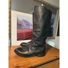 VTG Soviet Russian Officer Army Riding Boots 43 Uniform Leather USSR Sz 10.5 US