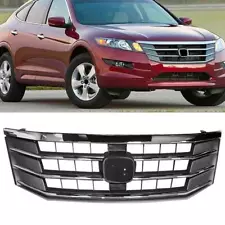 Chrome Front Upper Bumper Upper Mesh Grill Grille For Honda Crosstour 2010-2012 (For: 2010 Honda Accord Crosstour)