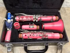 Lazarro LZR150CL 7 Piece Pink Bb Clarinet w/Case