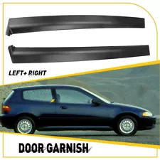 For 92-95 Honda Civic 2/3 door hatchback Coupe Door Pillar Sash Garnish R&L Trim (For: 1994 Honda Civic)