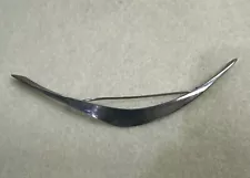 Vintage Betty Cooke Modernist Sterling Silver Boomerang Brooch - 4 3/8” Long