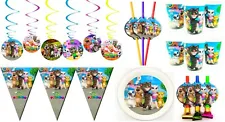 Talking Tom and friends Birthday blowers Banner Plate Cup Party Swirls Straws