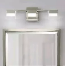 VICINO Bathroom Vanity Light Brushed Nickel LED Modern 3-Light 21.26" - SALE! a4