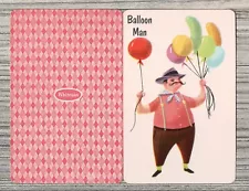 Vintage Old Maid Swap Playing Card-Balloon Man-7811