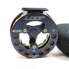 Loop Model 3 Fly Fishing Reel. Made in Sweden. W/ Pouch.