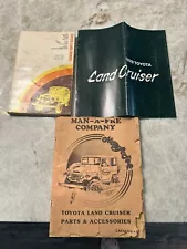 (3) Toyota Land Cruiser 1978 Sales Brochure Repair Guide Books 1969-1974 Parts