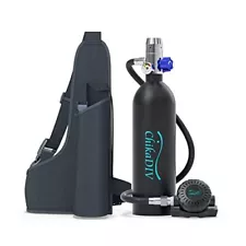 1L Mini Scuba Tank with 15-20 Minute Portable Oxygen Tank for Diving Underwat...