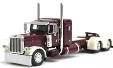 dcp burgundy/off white Peterbilt 389 36"flattop sleeper tractor no box 1/64