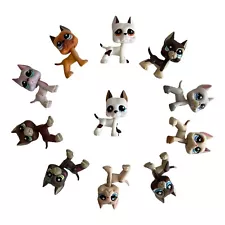 5pcs Littlest pet shop Toys bobble head great dane dogs girls Generation 3 pets