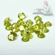 Natural Peridot Round Cut Loose Gemstone for sale Lot 4MM Size 4 Pcs 1.09CT