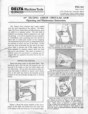 Delta Rockwell Unisaw: 10" Tilting Arbor Circular Saw PM1501 Operating