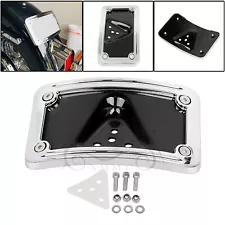 CNC Laydown License Plate Bracket Fit for Harley Dyna Wide Glide Low Rider FXDL