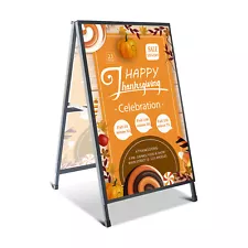 Custom A Frame Sign, Sidewalk Sign for Business Sandwich Board 24x36