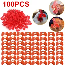 100PCS No Fighting Pinless Chicken Peepers Pheasant Poultry Blinders Spectacles