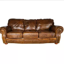 Leather Three Seat Sofa