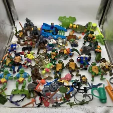 24 Teenage Mutant Ninja Turtles Figure Lot Rare Vintage 1990s TMNT & Accessories