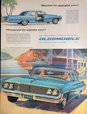 1962 OLDSMOBILE Ninety-Eight Super 88 Dynamic 88 F-85 Starfire Vintage Print Ad