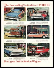 1956 FORD Country Squire & Sedan Station Parklane and Ranch Station Wagon AD