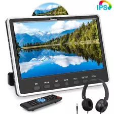 12" HD Screen Portable DVD Player for Car Av-in Av-out USB SD HDMI+Headphones