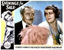 Evenings For Sale Lobby Card Sari Maritza Charles Ruggles Old Movie Photo