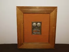 VINTAGE FRAMED OLD POST OFFICE US EAGLE MAILBOX FRONT DOOR