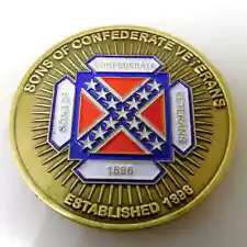 SONS CONFEDERATE VETERANS THOS V STRAIN JR 75TH COMMANDER CHIEF CHALLENGE COIN