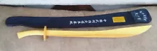 Wood Martial Arts Broad Sword For Training & Carrying Bag