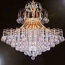 Made with Swarovski Crystal Chandelier Chandelier Lighting Dressed H30" X W24"