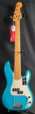 Fender American Professional II Precision Bass V 5-String Bass Guitar Miami Blue