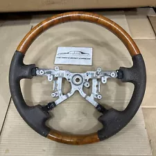 Steering Wheel Bare 2001-2003 Lexus LS430 OEM 45100-50200 LS 430 Used Leather 01