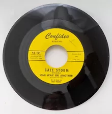 GALE STORM One Way or Another/A Cottage For Sale Confideo 100 VG+ Rare