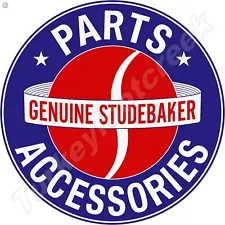 Genuine Studebaker Parts Accessories Round Metal Sign 2 Sizes To Choose From