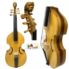 Baroque style Song Maestro 6 string 27" viola da gamba ,carving angel scroll