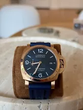 Panerai Luminor Marina Rose Gold - Blue Dial Men's Watch - PAM01112