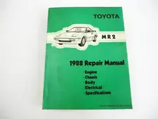 1988 Toyota MR2 AW11 Repair Manual for USA Canada