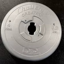 ORBATRON Challenger DP Silver for Bar Bell Weight Lifting 4 Kilos 8.8 Pounds VGC