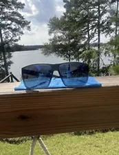 Costa Del Mar Rincon Matte Smoke Frame Crystal Blue Lens Sunglasses