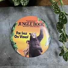 Second Jungle Book 3” Pinback Button Pin Mowgli Baloo For Sale On Video 1997 Vtg