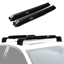 28" Roof Rack Pads Surfboard Windsurf Crossbar Pads for Tesla Black 2 Pcs