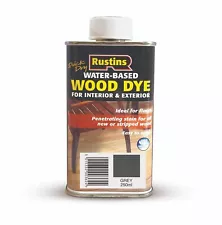 Rustins Wood Dye for Interior & Exterior ideal for floors 13 colours 250ml/1L